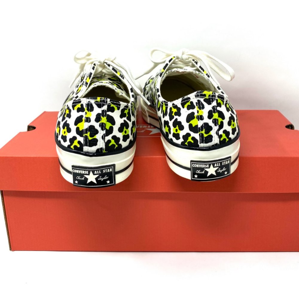 💖MEGA SALE💖Converse CHUCK 70 OX EGRET Black Leopard Print Low Men's 164410C - Picture 5 of 11